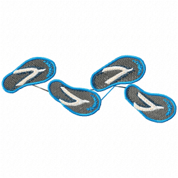 Shoes Embroidery Design 8